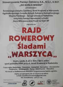 Rajd Rowerowy Śladami "Warszyca"